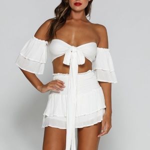 Meshki Etta Two piece Set in White